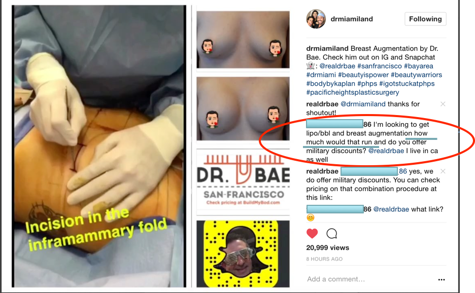 social media to surgery